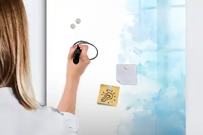 Magnetická tabuľa na kreslenie s motívom akvarelových škvŕn