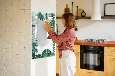 Magnetická tabuľa na kreslenie v ráme s motívom monstery