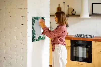 Magnetická tabuľa na kreslenie v ráme s motívom monstery