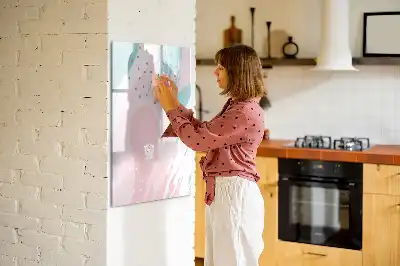 Magnetická kresliaca tabuľa vzorová abstrakcia