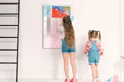 Magnetická kresliaca tabuľa vzorová abstrakcia