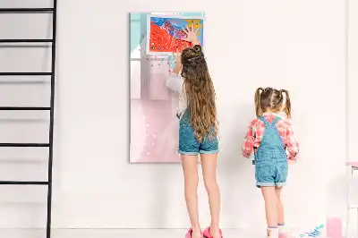 Magnetická kresliaca tabuľa vzorová abstrakcia
