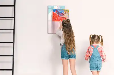Magnetická kresliaca tabuľa vzorová abstrakcia