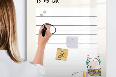Magnetická tabuľa na kreslenie zoznam prianí