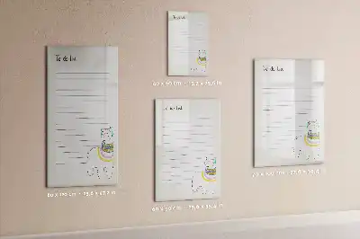 Magnetická tabuľa na kreslenie zoznam prianí
