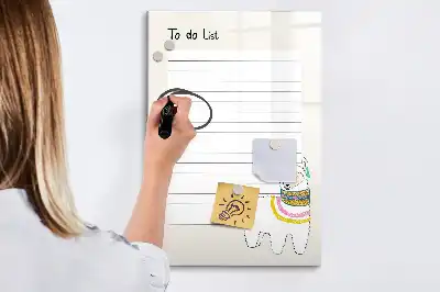 Magnetická tabuľa na kreslenie zoznam prianí