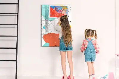 Magnetická kresliaca tabuľa farebné čmáranice