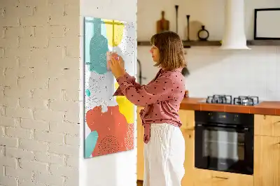 Magnetická kresliaca tabuľa farebné čmáranice