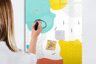 Magnetická kresliaca tabuľa farebné čmáranice