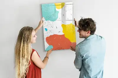 Magnetická kresliaca tabuľa farebné čmáranice