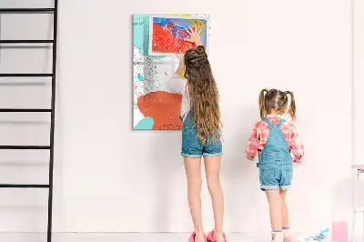Magnetická kresliaca tabuľa farebné čmáranice