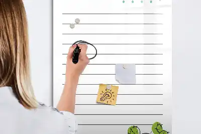 Magnetická kresliaca tabuľa v tvare zoznamu úloh