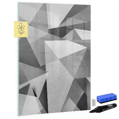 Magnetická kresliaca tabuľa s motívom geometrickej abstrakcie