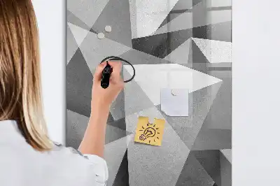 Magnetická kresliaca tabuľa s motívom geometrickej abstrakcie
