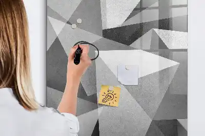 Magnetická kresliaca tabuľa s motívom geometrickej abstrakcie