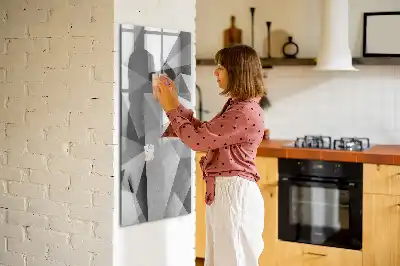 Magnetická kresliaca tabuľa s motívom geometrickej abstrakcie