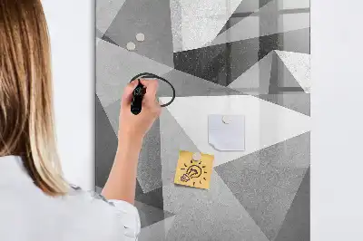 Magnetická kresliaca tabuľa s motívom geometrickej abstrakcie