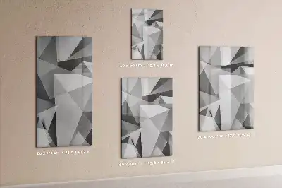 Magnetická kresliaca tabuľa s motívom geometrickej abstrakcie