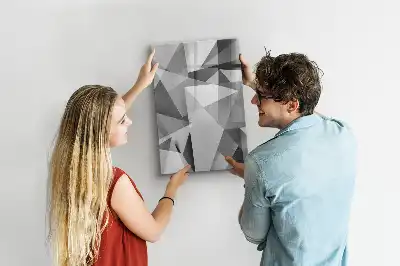 Magnetická kresliaca tabuľa s motívom geometrickej abstrakcie