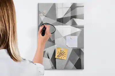 Magnetická kresliaca tabuľa s motívom geometrickej abstrakcie
