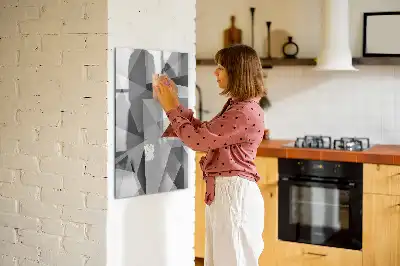 Magnetická kresliaca tabuľa s motívom geometrickej abstrakcie