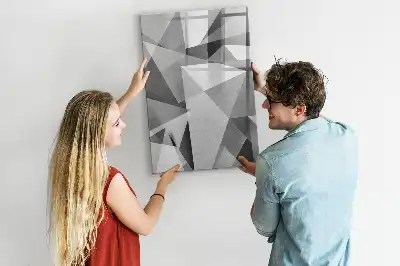Magnetická kresliaca tabuľa s motívom geometrickej abstrakcie