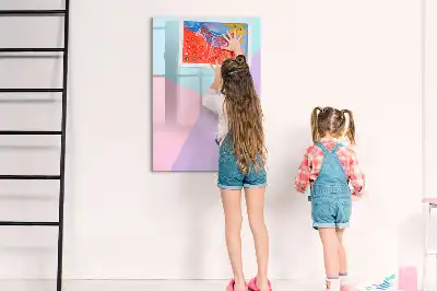 Magnetická tabuľa na kreslenie v pastelovom vzore