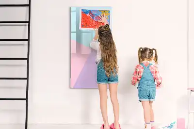 Magnetická tabuľa na kreslenie v pastelovom vzore