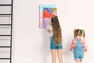 Magnetická tabuľa na kreslenie v pastelovom vzore