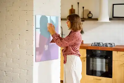 Magnetická tabuľa na kreslenie v pastelovom vzore