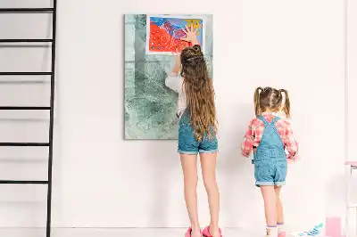 Magnetická tabuľa na kreslenie v dizajne kamenného mramoru