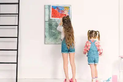 Magnetická tabuľa na kreslenie v dizajne kamenného mramoru