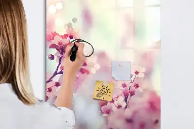 Magnetická kresliaca tabuľa motív jarné kvety
