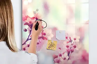 Magnetická kresliaca tabuľa motív jarné kvety