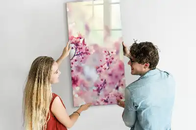 Magnetická kresliaca tabuľa motív jarné kvety