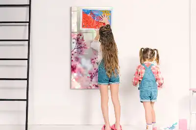 Magnetická kresliaca tabuľa motív jarné kvety
