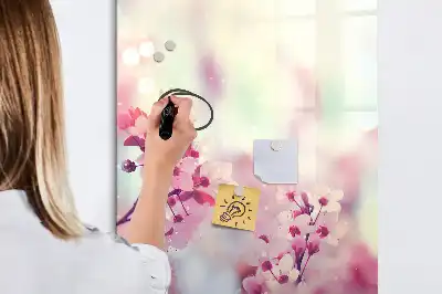 Magnetická kresliaca tabuľa motív jarné kvety