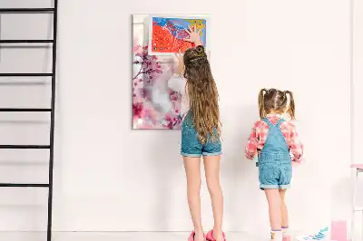 Magnetická kresliaca tabuľa motív jarné kvety