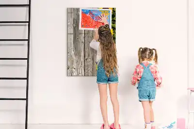 Magnetická kresliaca tabuľa slnečnice na dreve