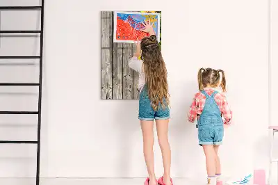 Magnetická kresliaca tabuľa slnečnice na dreve