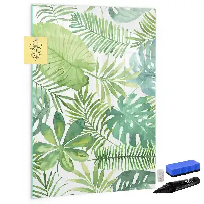 Magnetická kresliaca tabuľa s motívom akvarelových listov