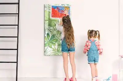 Magnetická kresliaca tabuľa s motívom akvarelových listov
