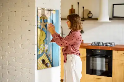 Magnetická tabuľa na kreslenie plážová edícia