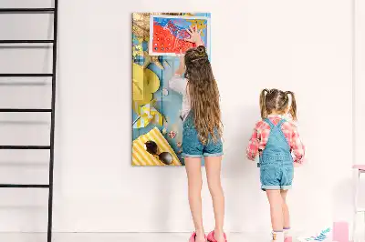 Magnetická tabuľa na kreslenie plážová edícia