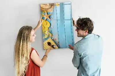 Magnetická tabuľa na kreslenie plážová edícia