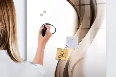Magnetická tabuľa na kreslenie abstrakcia vlny