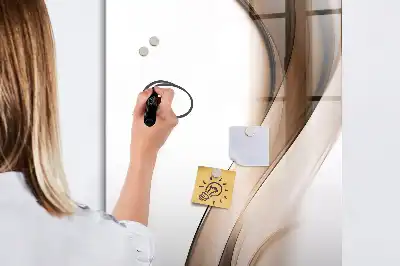 Magnetická tabuľa na kreslenie abstrakcia vlny