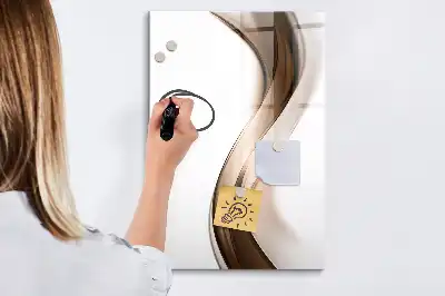 Magnetická tabuľa na kreslenie abstrakcia vlny
