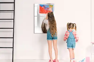 Magnetická tabuľa na kreslenie abstrakcia vlny