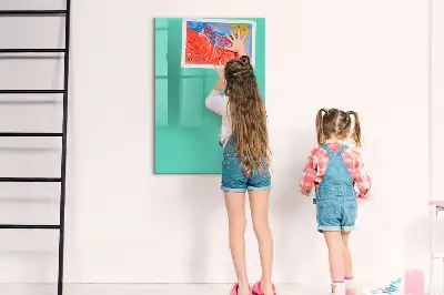 Magnetická tabuľa na kreslenie tyrkysová